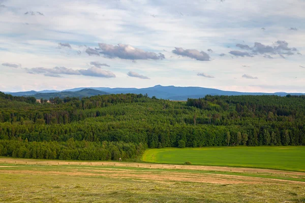 Frühling Ländliche Landschaft Der Tschechischen Republik — Stockfoto