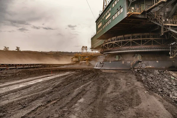 Excavadora Ruedas Cubo Gigante Para Cavar Carbón Marrón República Checa — Foto de Stock