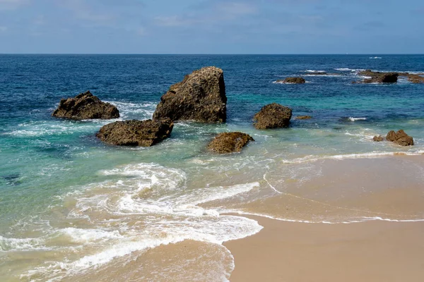 Paisaje Marino Océano Playa Rocas Marinas Las Aguas Poco Profundas — Foto de Stock