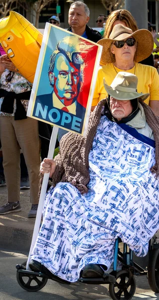 Santa Ana Usa Ledna 2020 Starší Zdravotně Postižený Muž Invalidním — Stock fotografie