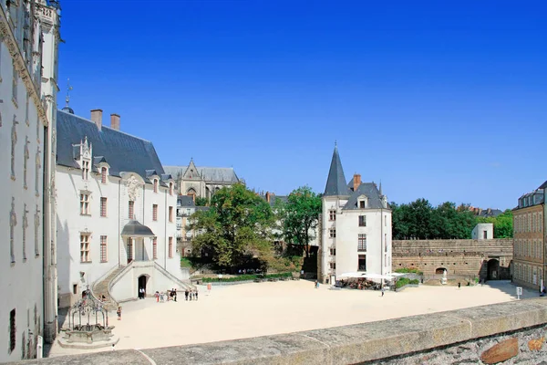 Nantes Frankrike Augusti 2018 Hertigarna Bretagnes Slott Chateau Des Ducs — Stockfoto