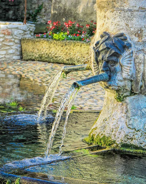 Ancient Fountain Tavel Village South France — Stock Photo, Image