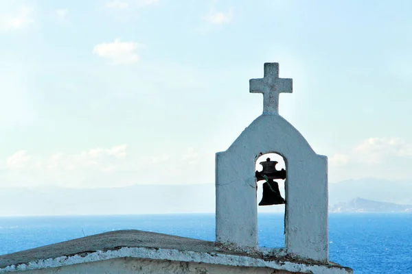 Kyrkan Bonifacio Korsika Frankrike Medelhavskusten — Stockfoto
