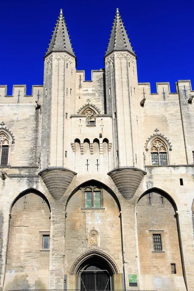 Entrada Palacio Los Papas Avigon Francia — Foto de Stock