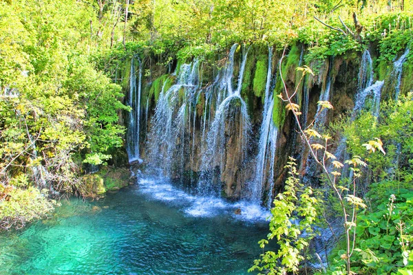 Jeziora Plitwickie Plitvicka Jezera Lika Senj Chorwacja Wpisanego Listę Światowego — Zdjęcie stockowe