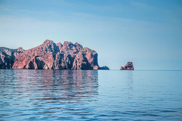 Parque Natural Rocas Scandola Patrimonio Humanidad Por Unesco Córcega Francia — Foto de Stock