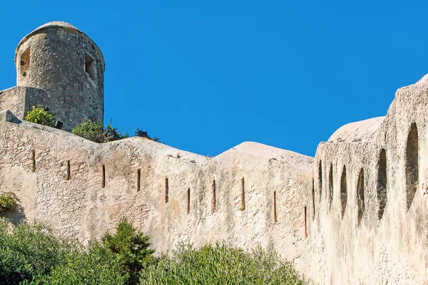 Ciudadela Ciudad Bonifacio Isla Córcega Francia — Foto de Stock