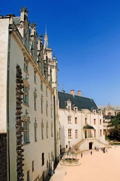 Hertigarna Bretagnes Slott Chateau Des Ducs Bretagne Nantes Frankrike — Stockfoto