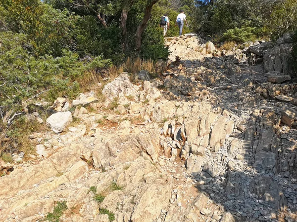 Climbing at the Pic Saint Loup mount