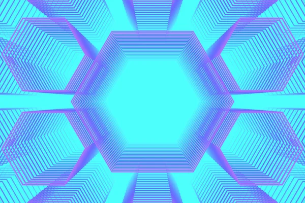 Soyut geometrik vektör deseni, doğrusal altıgen çakışması