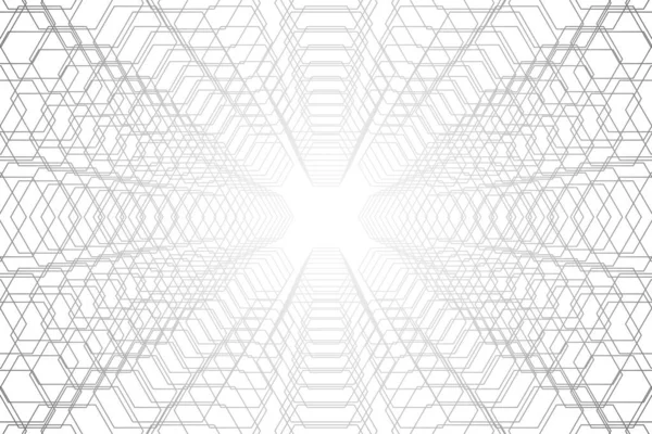 Soyut geometrik vektör deseni, doğrusal altıgen çakışması