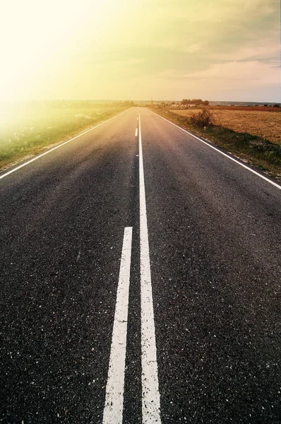 Kuzey İspanya 'da kırsal yol