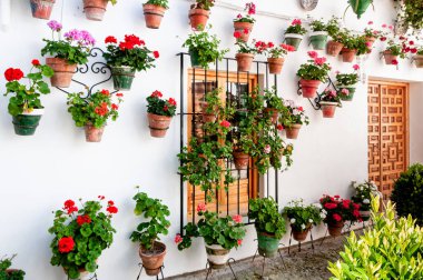 Priego de Cordoba, Endülüs, İspanya. Şehir sokak tabelasının ayrıntıları