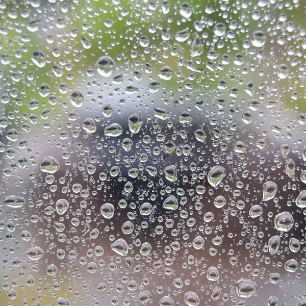 Gocce Pioggia Sullo Sfondo Del Pannello Della Finestra — Foto Stock