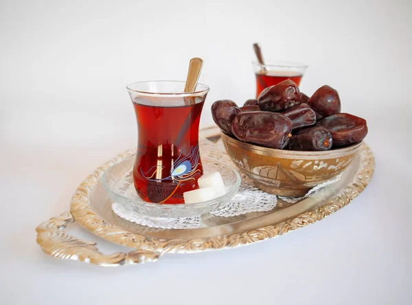 Ramadã Kareem Chá Delícia Turca Imagens Royalty-Free