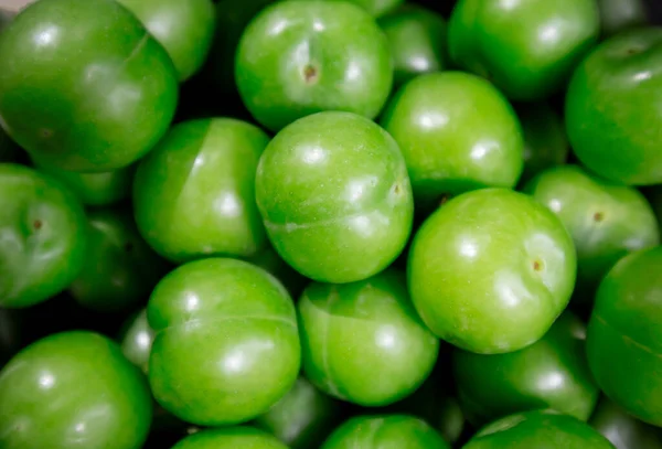Green Plum Texture Full Background View — Stock Photo, Image