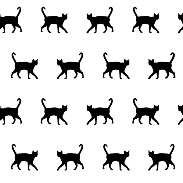 Всемирный День Кота Котята Белом Фоне Векторная Иллюстрация — стоковый вектор