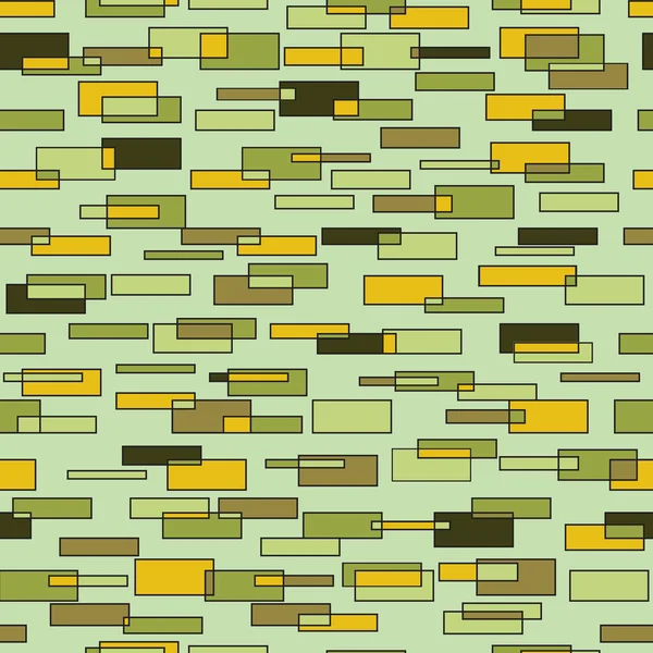 Płynny Wzór Mozaiki Prostych Kształtach Niekończące Się Tło Prostokątami Kwadratami — Wektor stockowy