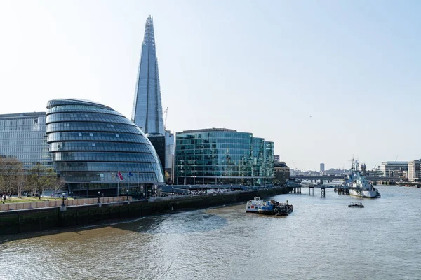 City of London, Gli skyline del Metropolitan, i moderni grattacieli della City lungo il Tamigi — Foto Stock