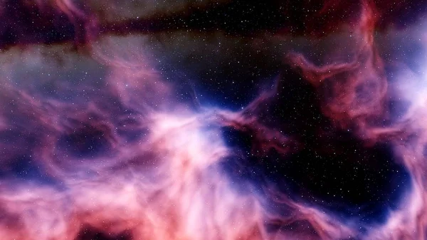 red-violet nebula in outer space, horsehead nebula, unusual colorful nebula in a distant galaxy, red nebula 3d render