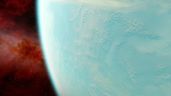 space background, beautiful planet in far space, space background for design, outer space, planets in science fiction, exo-planet, earth-like planet