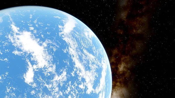 oceans of the earth, planet Earth and its oceans, pacific ocean from space 3d render