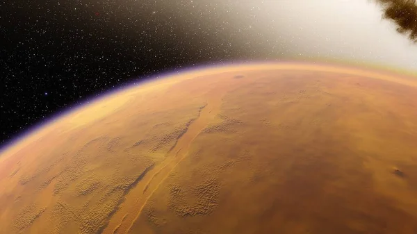 realistic surface of an alien planet, view from the surface of an exo-planet, canyons on an alien planet, stone planet, desert planet, dune planet 3d render