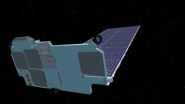 Starlink - Near-Earth Satellite System Project, SpaceX Starlink satellite 3d render.