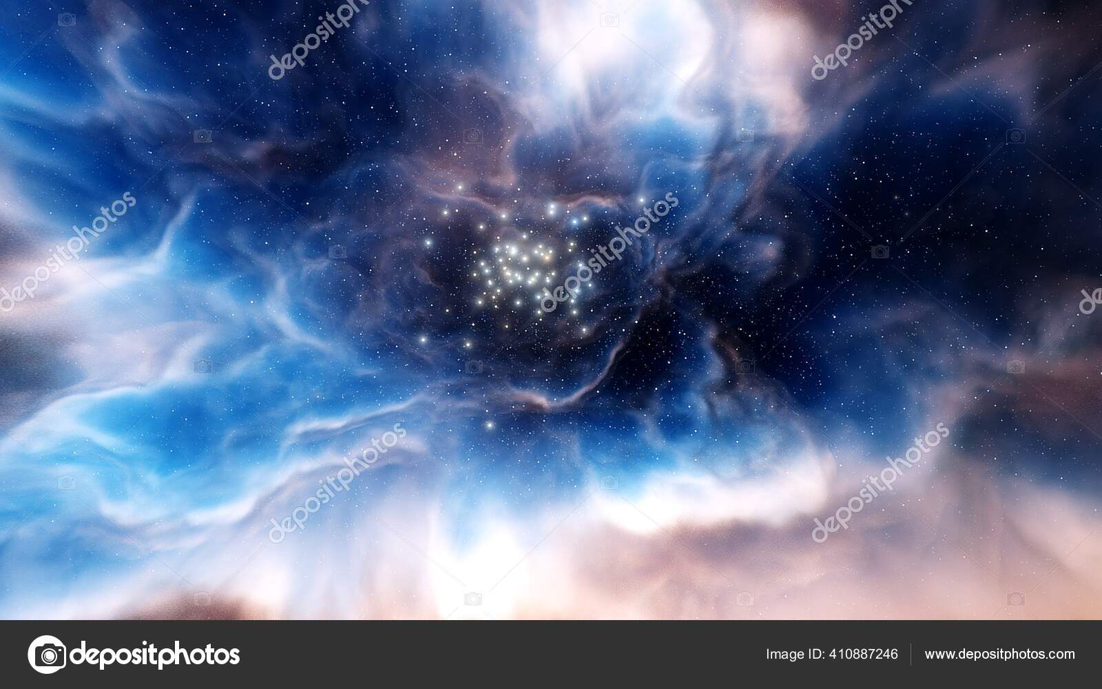 星云和星系科幻小说壁纸深空之美宇宙中数十亿个星系宇宙艺术背景3d渲染 图库照片 C Gostonmoris