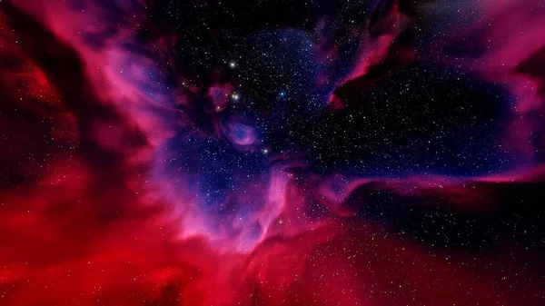 multicolor abstract background, abstract space background, nebula in space, abstract fog and stars 3d render