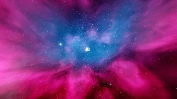 multicolor abstract background, abstract space background, nebula in space, abstract fog and stars 3d render