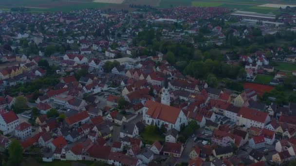 Veduta Aerea Edifici Con Alberi Verdi Strade — Video Stock