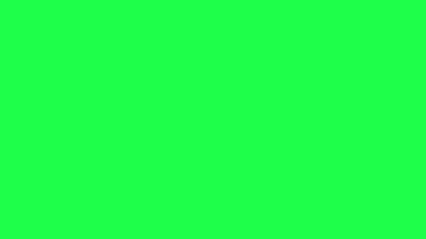 女性笔迹在绿色屏幕前停下 — 图库视频影像