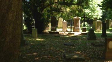 Stuttgart 'ta bir mezarlıkta yürüyorum.