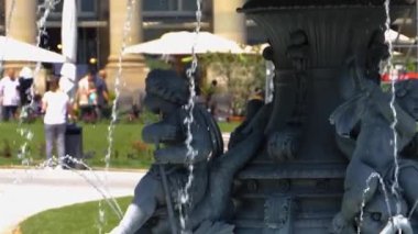 Baden-Wrttemberg, Almanya 'nın Stuttgart şehir merkezi.