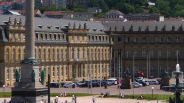  Baden-Wrttemberg, Almanya 'nın Stuttgart şehir merkezi.