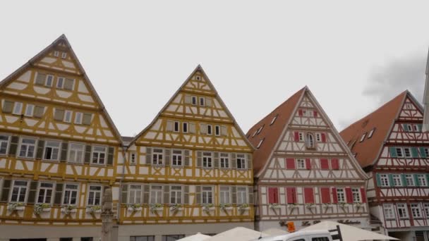 Herrenberg Centro Cidade Alemanha — Vídeo de Stock