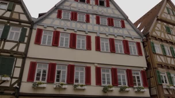 Herrenberg Centro Cidade Alemanha — Vídeo de Stock