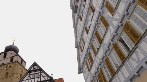 Herrenberg Almanya Şehir Merkezi — Stok video
