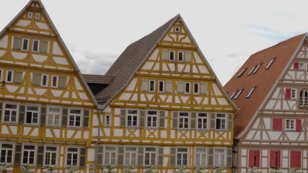 Herrenberg Centro Cidade Alemanha — Vídeo de Stock