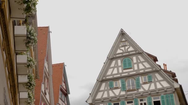 Herrenberg Centrum Tyskland — Stockvideo