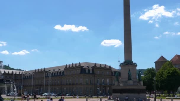 Downtown Stuttgart Alemanha — Vídeo de Stock