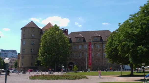 Centro Stuttgart Capital Baden Wrttemberg Alemania — Vídeos de Stock