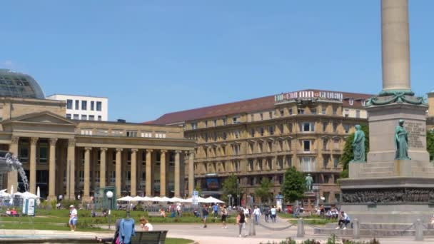德国巴登 符腾堡市中心斯图加特首府 — 图库视频影像