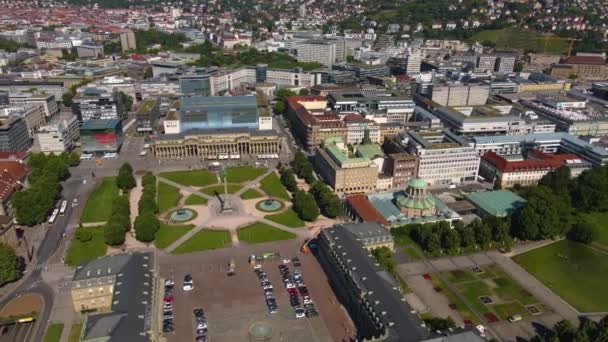 Veduta Aerea Della Città Stoccarda Germania — Video Stock