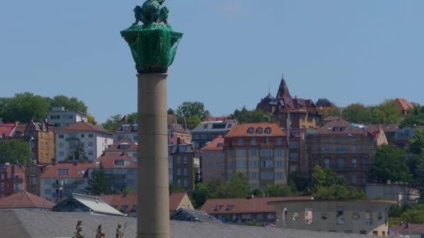 Vista Aérea Stuttgart Alemania — Vídeos de Stock