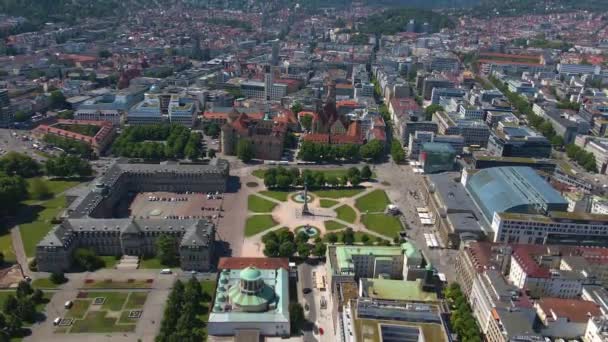 Veduta Aerea Del Centro Stoccarda Germania — Video Stock