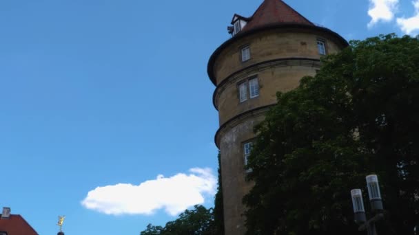 Downtown Stuttgart Germania — Videoclip de stoc