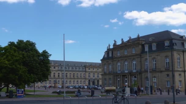 Baden Wuerttemberg Almanya Nın Merkezindeki Stuttgart — Stok video