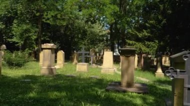 Stuttgart 'ta bir mezarlıkta yürüyorum.